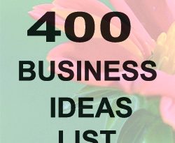 Top 400 business ideas list