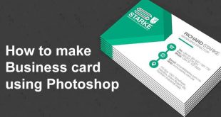 how to make business card using photoshop